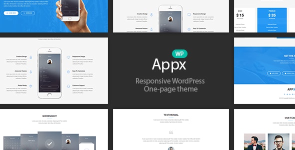 Appx – Best Mobile App WordPress Theme