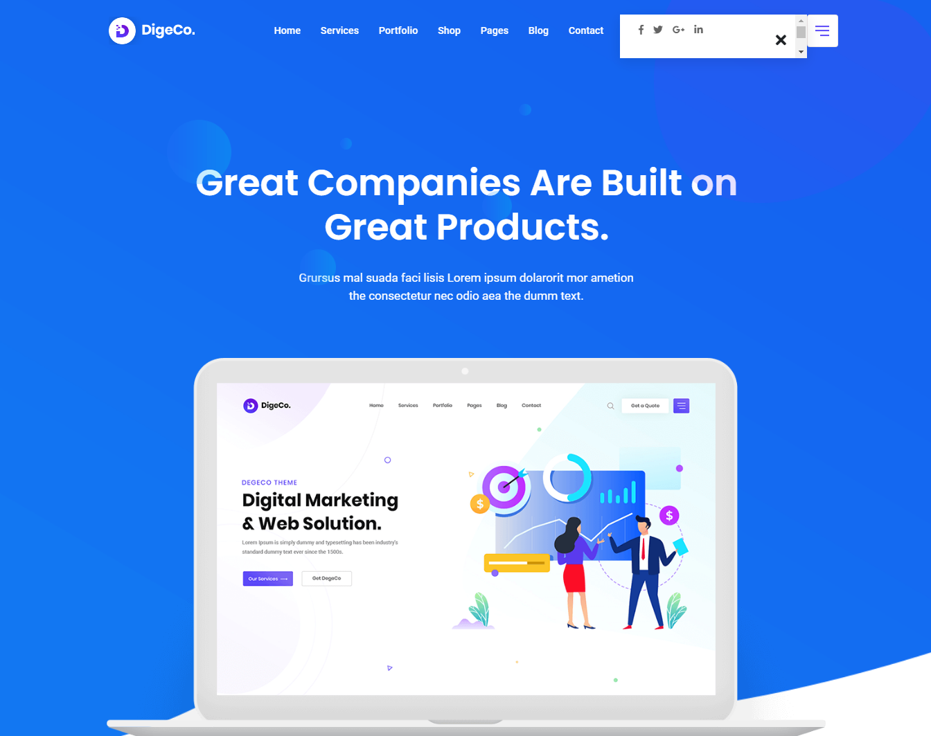 Digeco – Best SAAS WordPress Theme Digeco - Best SAAS WordPress Theme