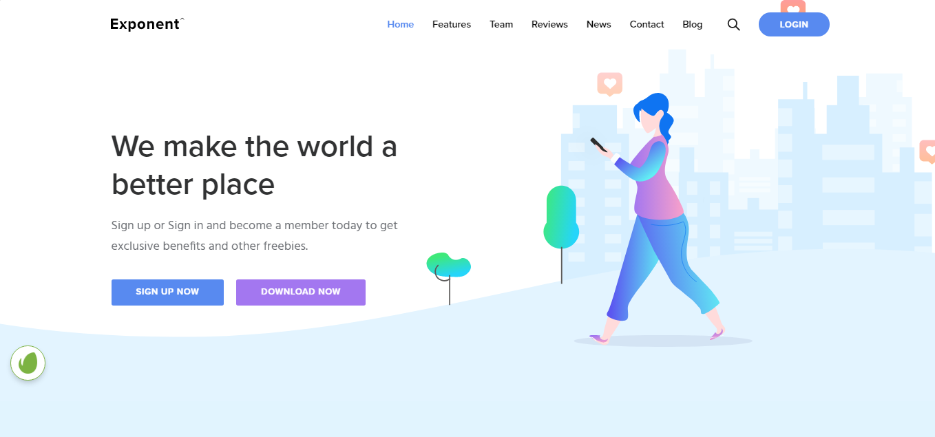 Exponent – Best Mobile App WordPress Theme Exponent - Best Mobile App WordPress Theme