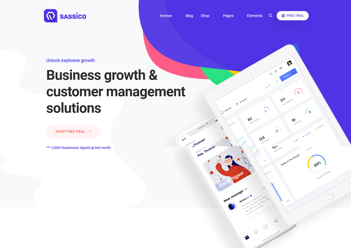 Sassico – Best SAAS WordPress Theme Sassico - Best SAAS WordPress Theme