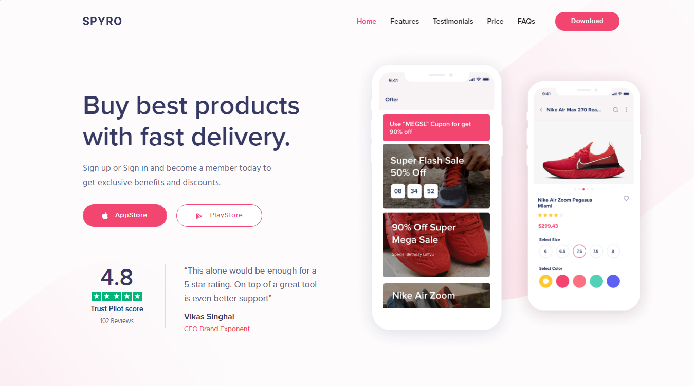 Spyro – Best Mobile App WordPress Theme for Developers Spyro - Best Mobile App WordPress Theme for Developers