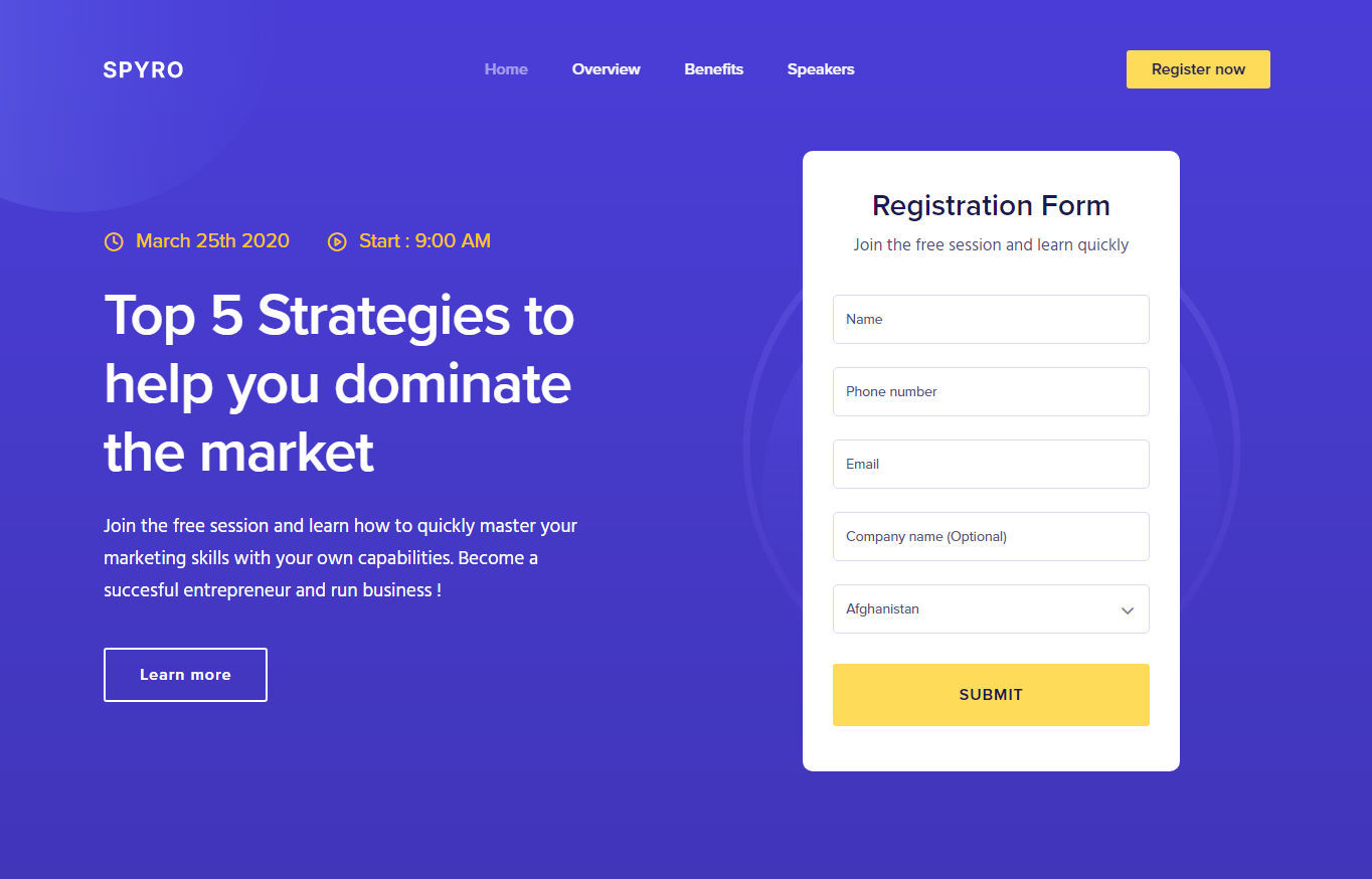 Spyro – Best Webinar WordPress Theme Spyro - Best Webinar WordPress Theme