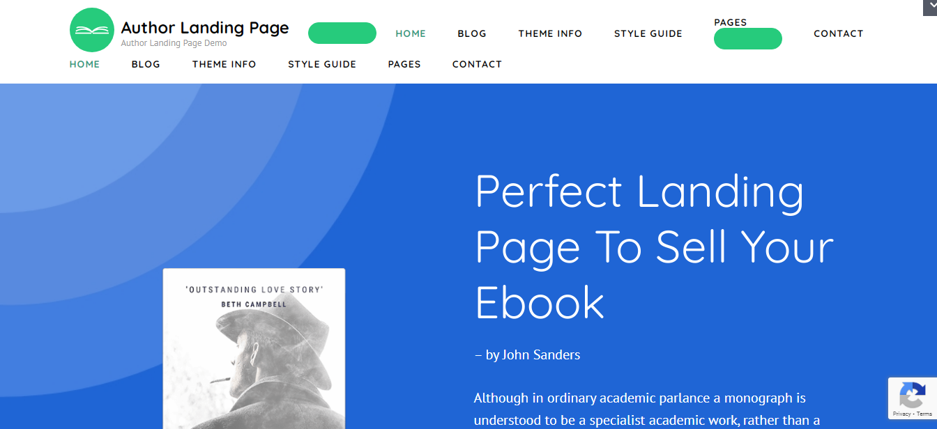 Author Landing Page – Best Free Landing Page WordPress Theme Author Landing Page - Best Free Landing Page WordPress Theme