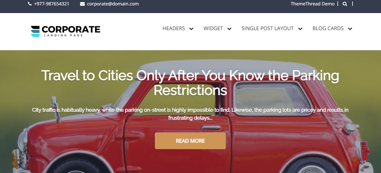 Corporate Landing Page – Best Free Landing Page WordPress Theme Corporate Landing Page - Best Free Landing Page WordPress Theme