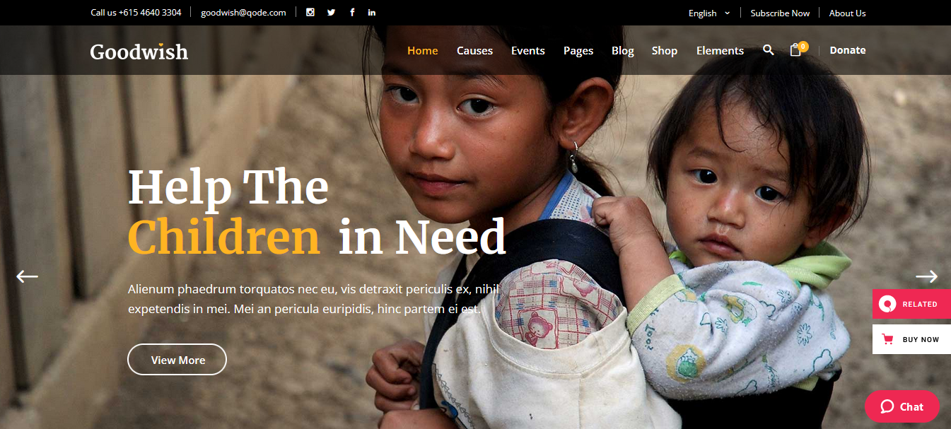 Goodwish – Best WordPress Theme for Non Profit Organizations Goodwish - Best WordPress Theme for Non Profit Organizations