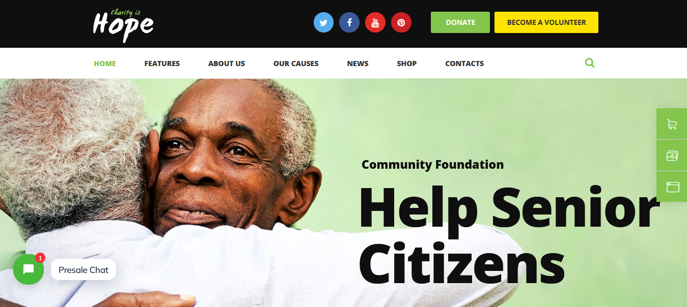 Hope – Best WordPress Theme for Non Profit Organization Hope - Best WordPress Theme for Non Profit Organization