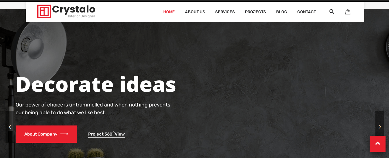 crystalo theme interior design wordpress themes