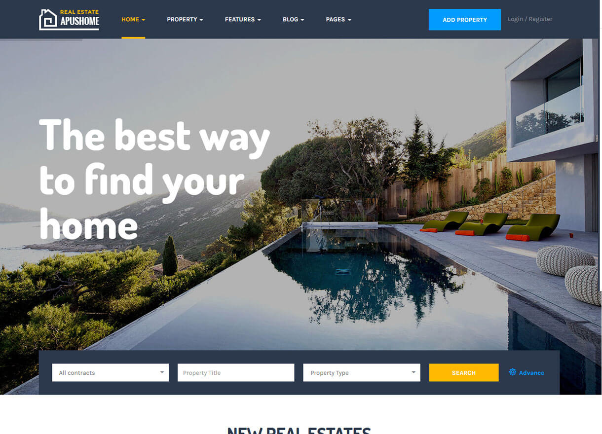 ApusHome – Best Real Estate WordPress Theme ApusHome - Best Real Estate WordPress Theme