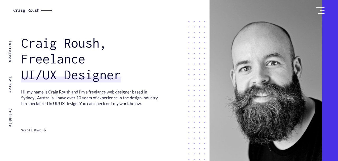 Webflow Portfolio Template – Craig Webflow Portfolio Template