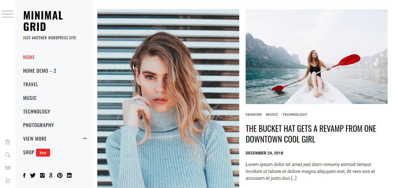 Block-based WordPress Themes – Minimal Grid Block-based WordPress Themes