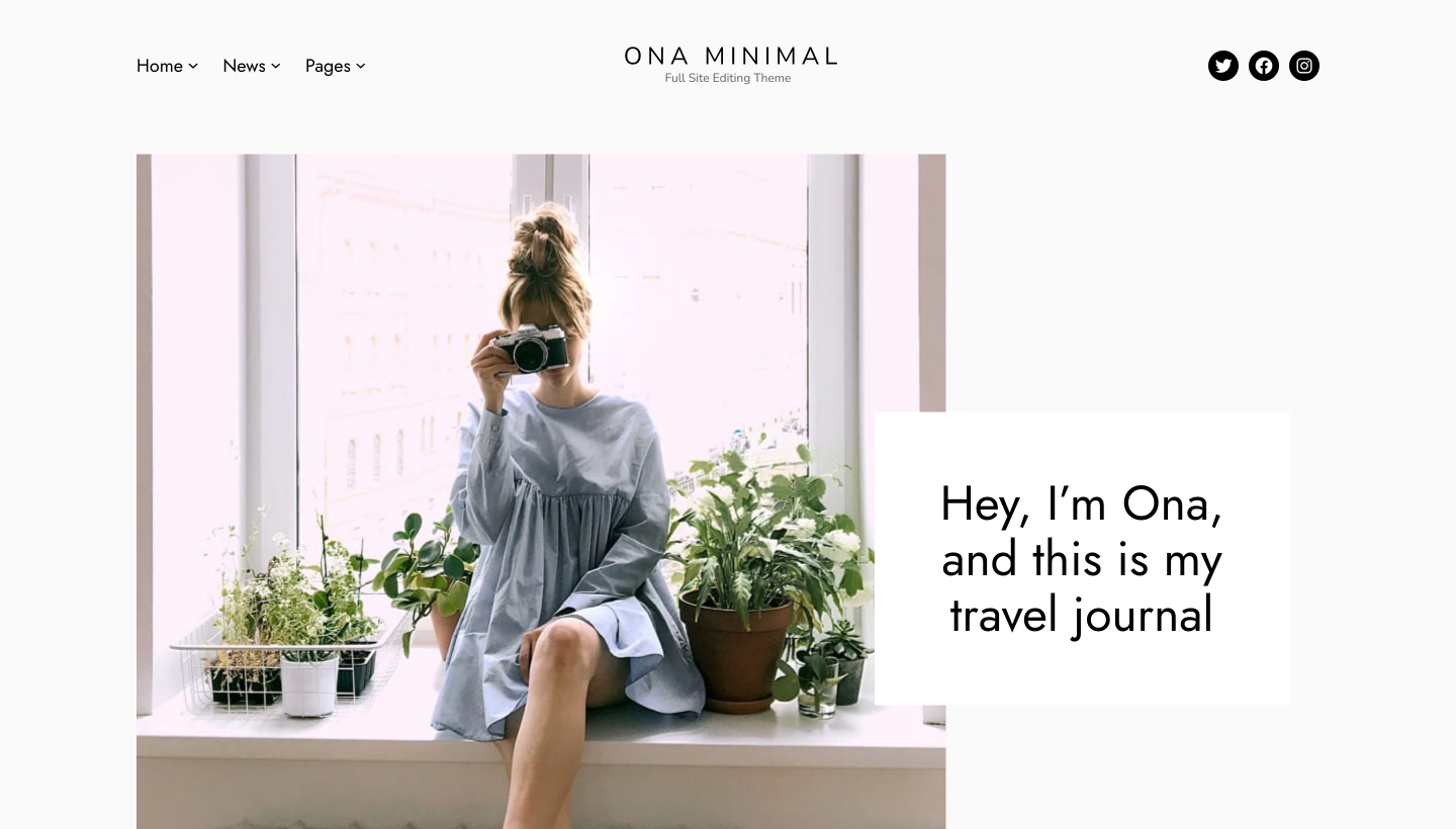 Full site editing themes-OnaMinimal Full site editing themes