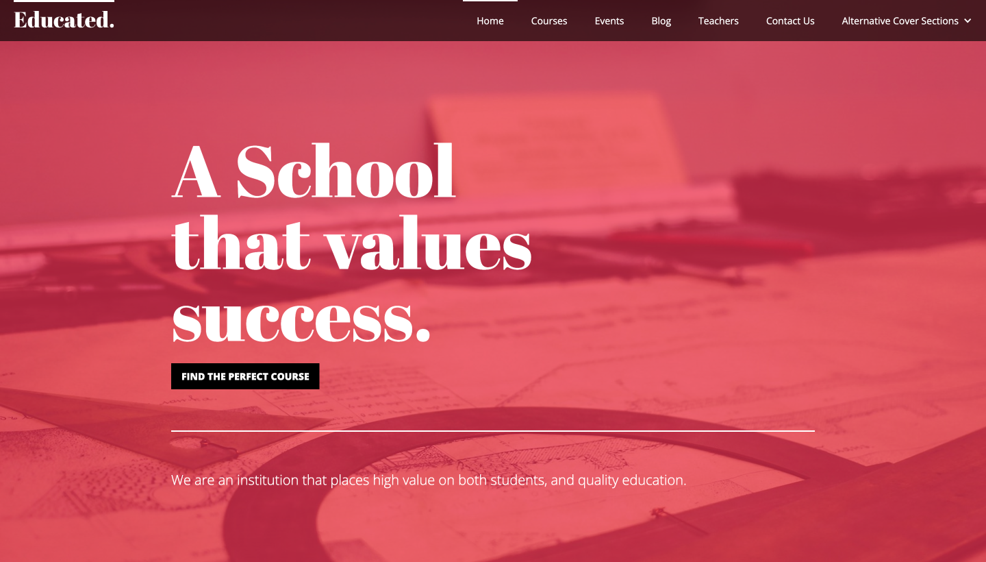 Webflow-school-templates-Educated webflow templates free