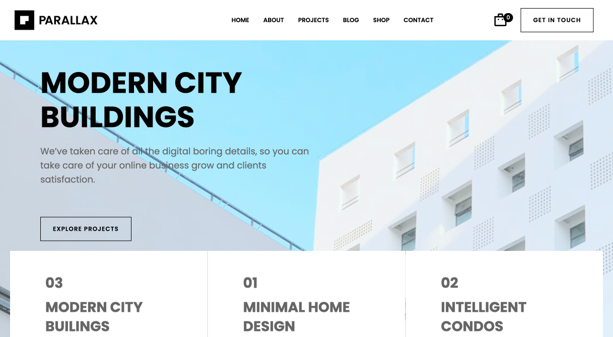 architecture-website-templates-Parallax architecture-website-templates