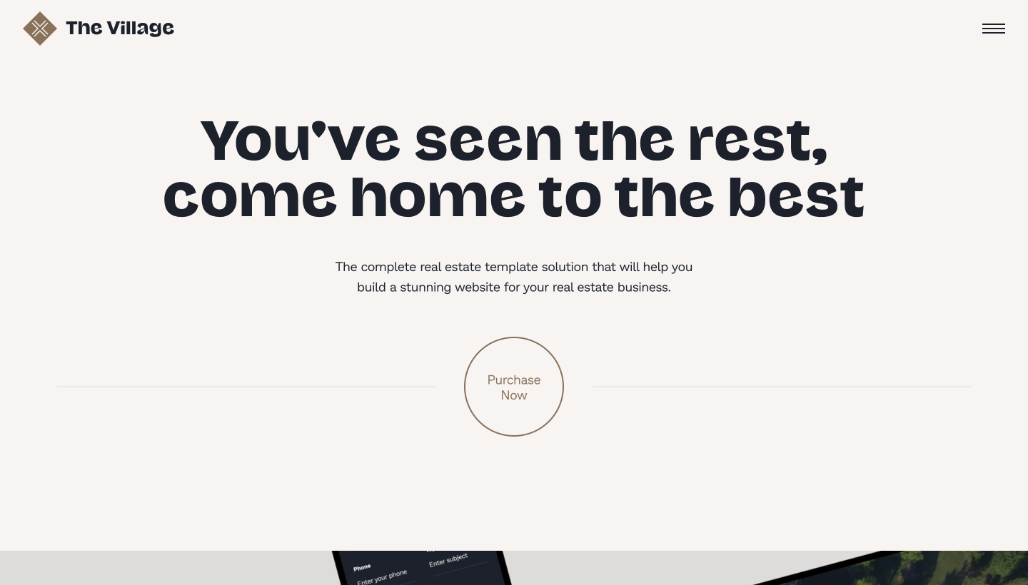 real-estate-website-templates-TheVillage real-estate-website-templates
