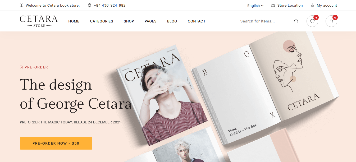 Cetara – Best WordPress Theme for Writers and Authors Cetara - Best WordPress Theme for Writers and Authors