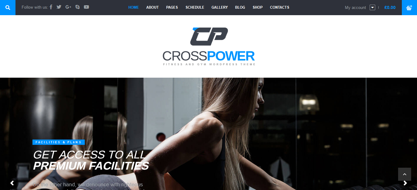 CrossPower – Powerful Sports WordPress Theme CrossPower - Powerful Sports WordPress Theme