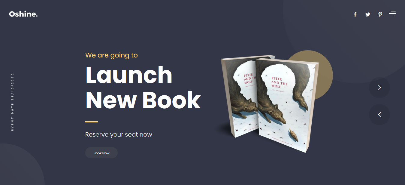 Oshine – WordPress Theme for Authors and Writers Oshine - WordPress Theme for Authors and Writers