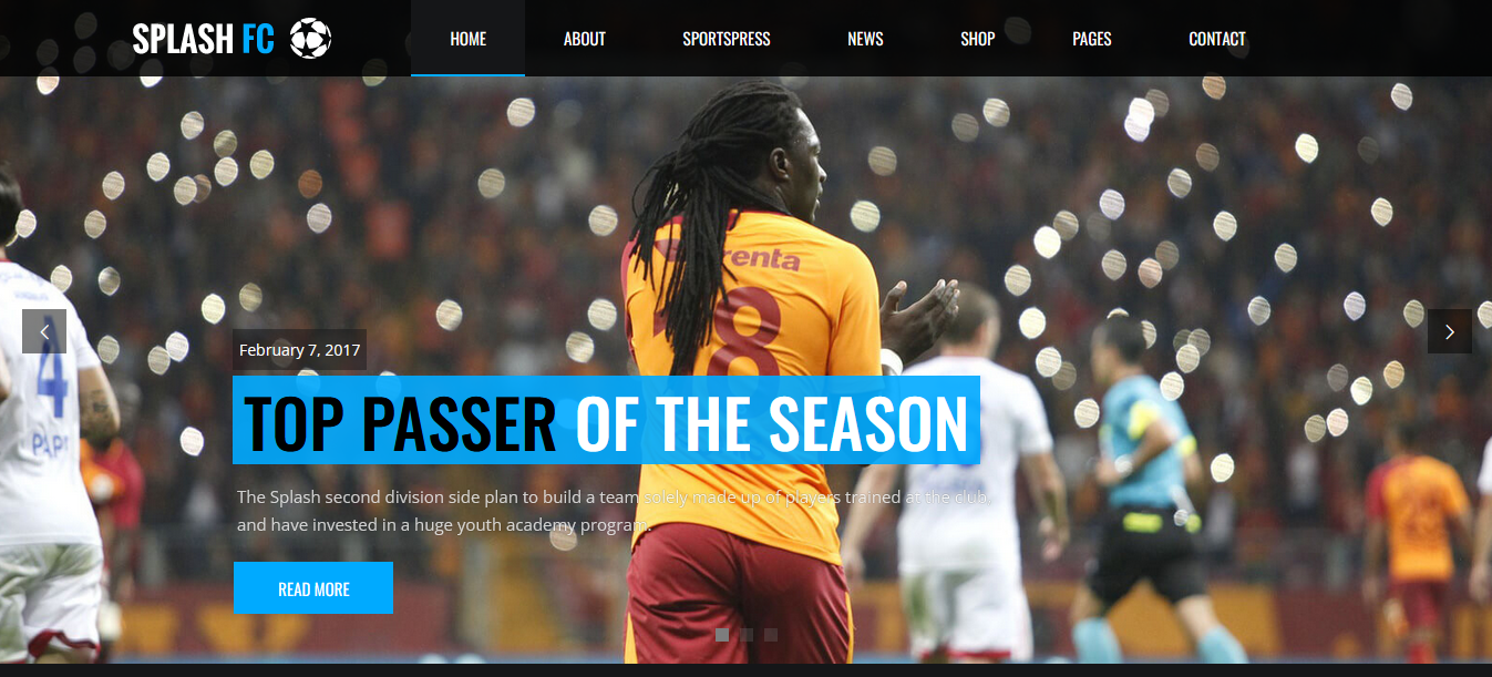 Splash – Powerful Sports WordPress Theme Splash - Powerful Sport WordPress Theme