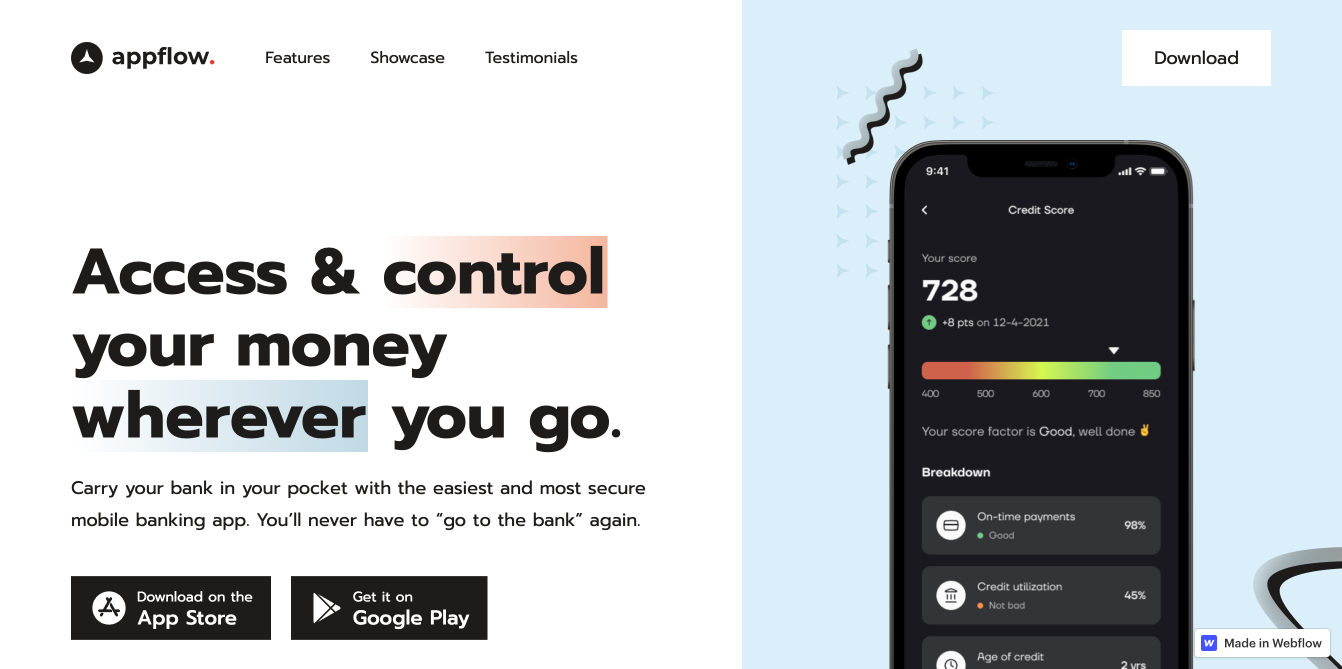 app-website-templates-AppFlow app website templates-AppFlow