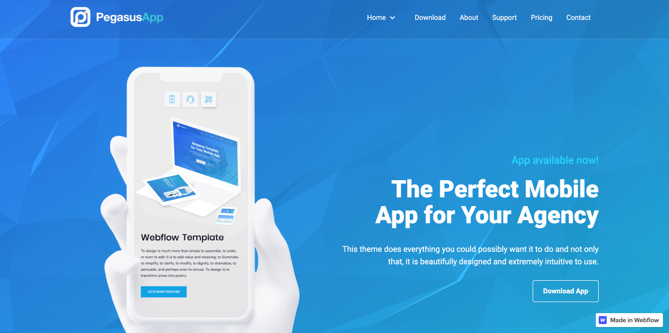 app-website-templates-Pegasus app website templates-pegasus