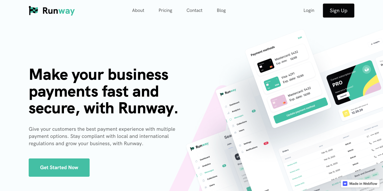 saas templates-Runway saas templates-Runway template image