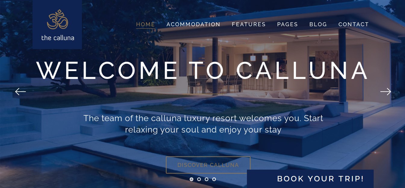 Calluna – best hotel WordPress theme Calluna - best hotel WordPress theme