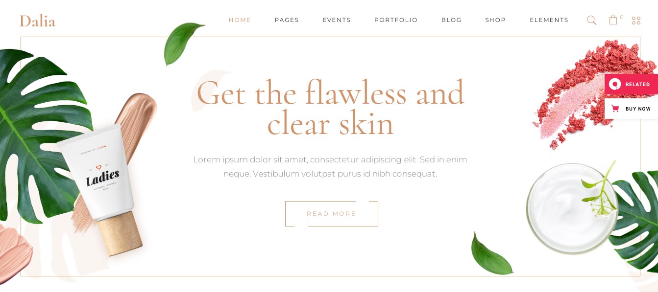 Dalia – Best Makeup Artist WordPress Thems Dalia - Best Makeup Artist WordPress Thems