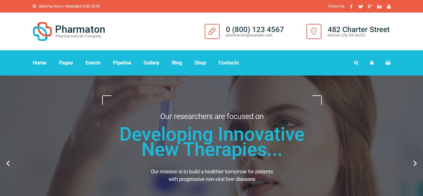 Pharmaton – Best Pharmacy WordPress Theme Pharmaton - Best Pharmacy WordPress Theme