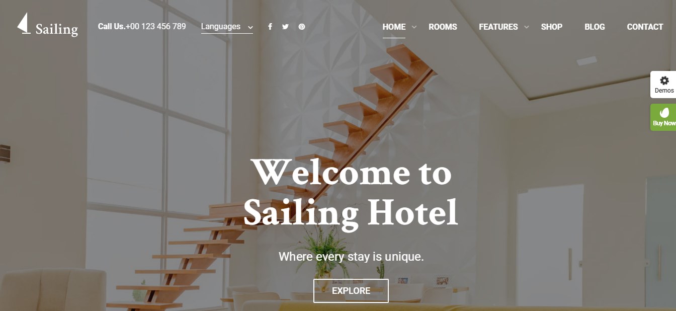 Sailing – Best hotel WordPress theme Sailing - Best hotel WordPress theme