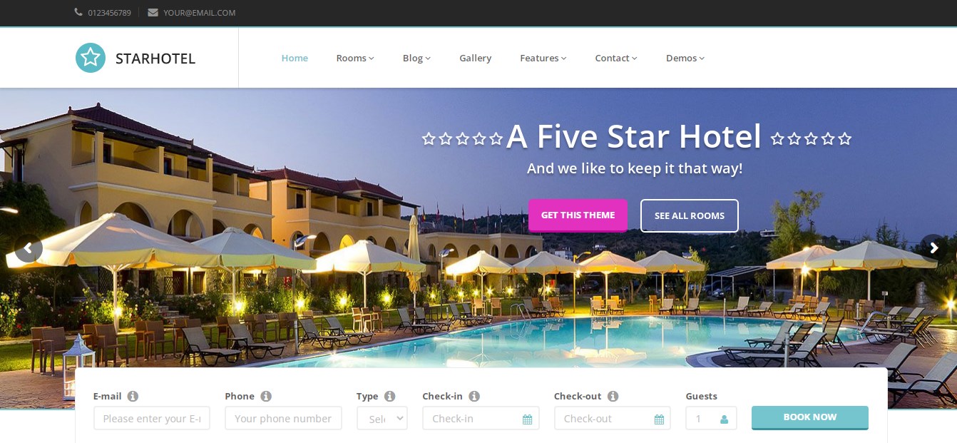 Starhotel – Best hotel WordPress theme Starhotel - Best hotel WordPress theme