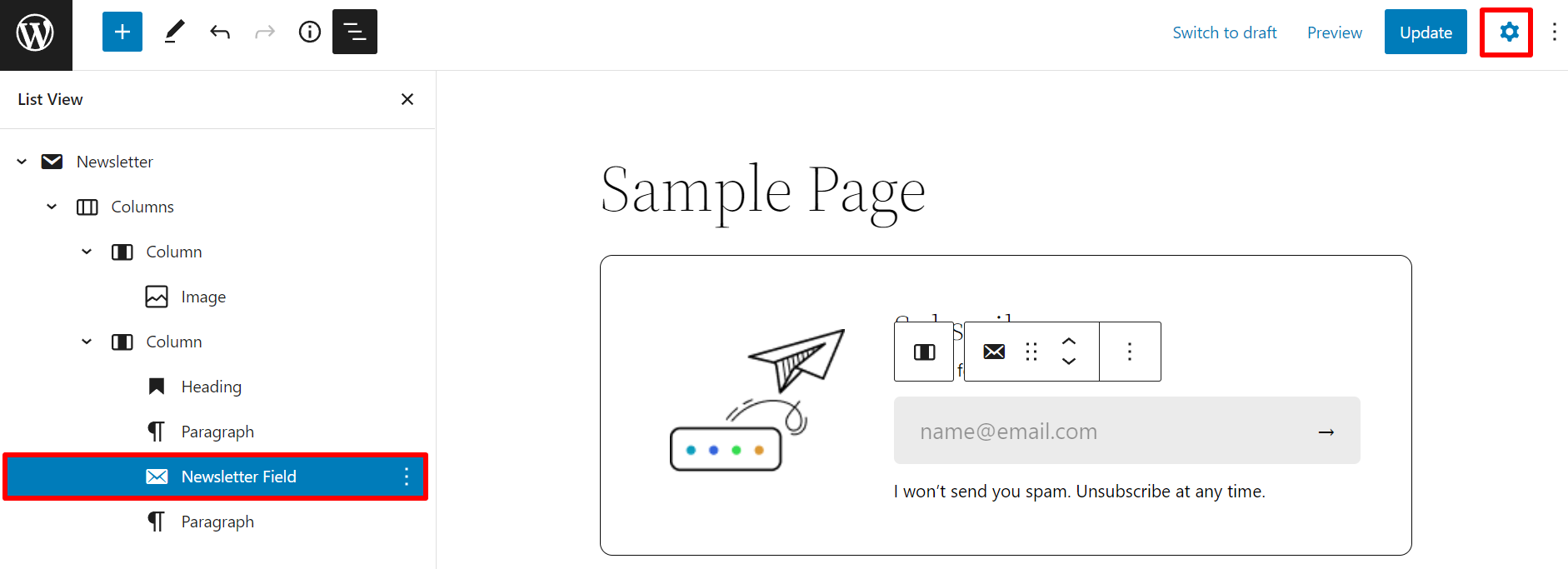How to Email Newsletter Block in WordPress – Newsletter Field How to Email Newsletter Block in WordPress - Newsletter Field