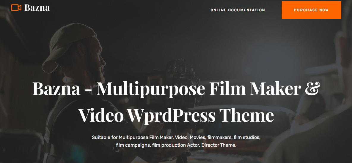 Bazna – Best Film Studio WordPress Themes good movie themes