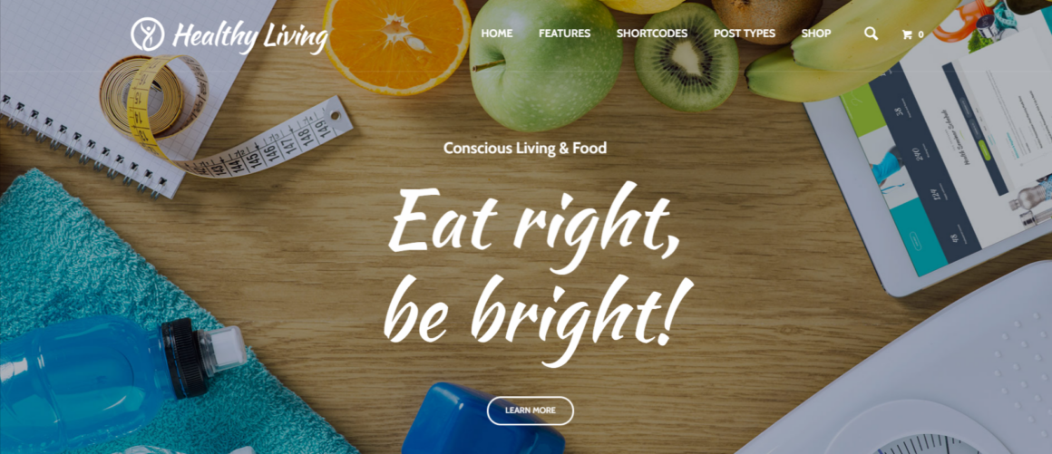 Top 10 Popular Nutrition WordPress Themes BE
