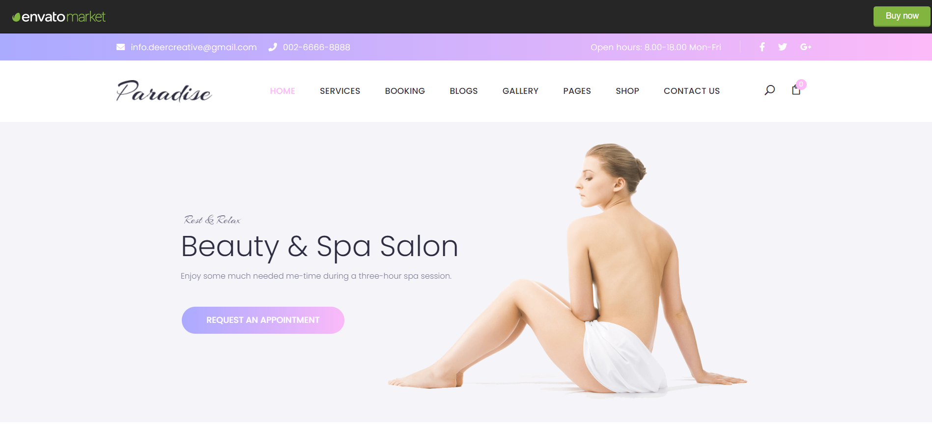 paradise paradise spa wordpress theme