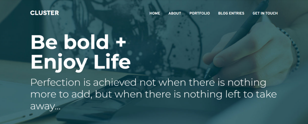 Cluster – Best Portfolio WordPress Themes Cluster - Best Portfolio WordPress Themes