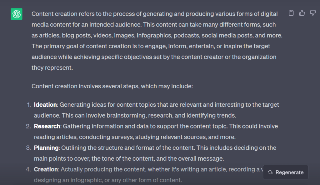 Content Creation Content Creation