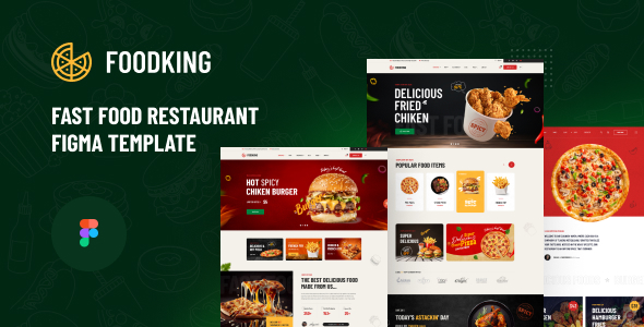 Foodking – Best Restuarant Figma Templates for Fine Dining Foodking - Best Restuarant Figma Templates for Fine Dining