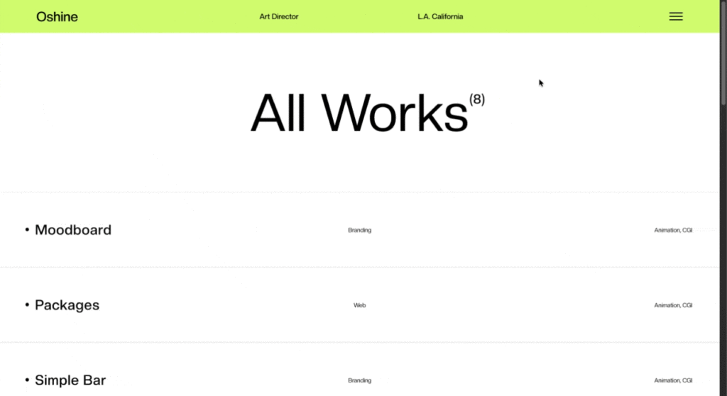 Oshine Portfolio Theme v62 video 2